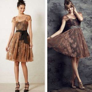{ANTHRO} Moulinette Soeurs Honeyed Lace Dress